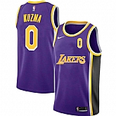 Lakers 0 Kyle Kuzma Purple 2020-2021 New City Edition Nike Swingman Jerseys Dyin,baseball caps,new era cap wholesale,wholesale hats
